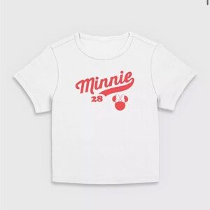 Disney Minnie Mouse Red and White T-Shirt
